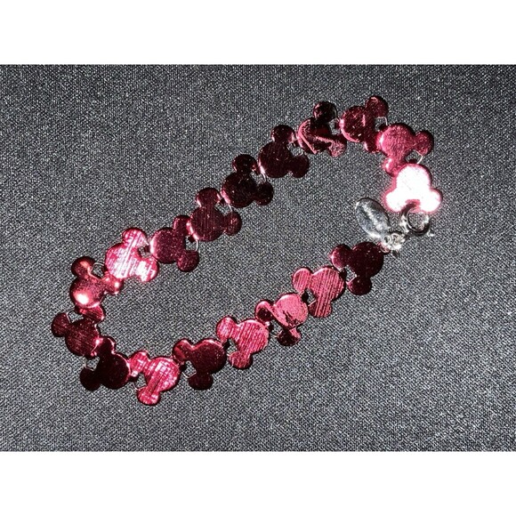 2 Disney Bracelets 1 Red, 1 Pink Signed Both Dual Color - Picture 6 of 6